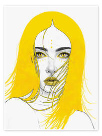 Wandbild Maya - Yellow Series - Tomasz Mro