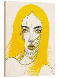 Holzbild Maya - Yellow Series - Tomasz Mro