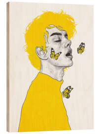 Holzbild Lost and Found - Yellow Series - Tomasz Mro