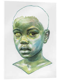 Acrylglasbild Green Study Art - Tomasz Mro