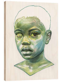 Holzbild Green Study Art - Tomasz Mro