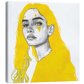 Leinwandbild Dazzled - Yellow Series - Tomasz Mro