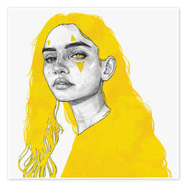 Wandbild Dazzled - Yellow Series - Tomasz Mro