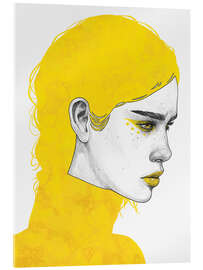 Acrylglasbild Evelyn - Yellow Series - Tomasz Mro