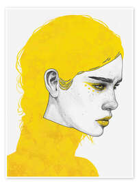 Wandbild Evelyn - Yellow Series - Tomasz Mro