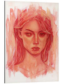 Alubild Red Portrait Study I - Tomasz Mro