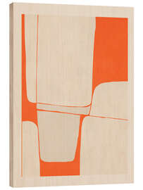 Holzbild Weiche Formen im Gleichgewicht I