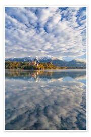 Poster Herbst am Bleder See, Slowenien - Achim Thomae