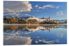 Acrylglasbild Bleder See im Herbst - Achim Thomae