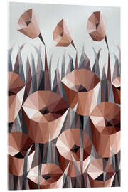 Acrylglasbild Terracotta Flowers - Maria Tuzhilkina