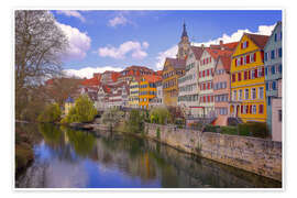 Wandbild Altstadthäuser Tübingen - Patrick Lohmüller