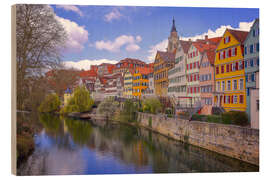 Holzbild Altstadthäuser Tübingen - Patrick Lohmüller