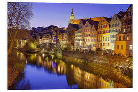 Hartschaumbild Tübingen am Abend