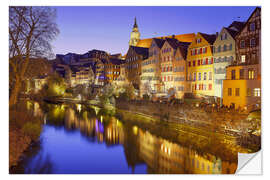 Wandsticker Tübingen am Abend