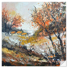 Wandsticker Red Autumn