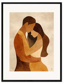 Gerahmter Kunstdruck Vereint in Liebe