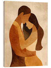 Holzbild Vereint in Liebe