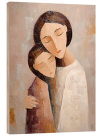 Holzbild Zusammen im Frieden