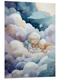 Hartschaumbild Über den Wolken