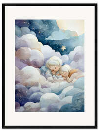 Gerahmter Kunstdruck Über den Wolken