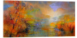 Acrylglasbild Unten am Fluss