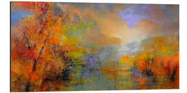 Alubild Unten am Fluss