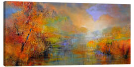 Leinwandbild Unten am Fluss