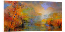 Hartschaumbild Unten am Fluss