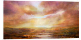 Acrylglasbild Weites, weites Land im Sonnenlicht