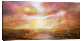 Leinwandbild Weites, weites Land im Sonnenlicht