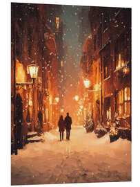 Hartschaumbild Hand in Hand