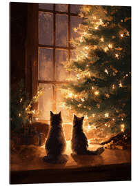 Acrylglasbild Zuhause im Lichterglanz