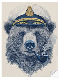 Wandsticker Kapitän Bär - artill