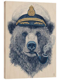 Holzbild Kapitän Bär - artill