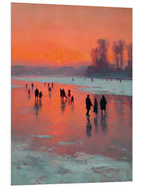 Hartschaumbild Abendlicht