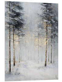 Hartschaumbild Stiller Winterwald