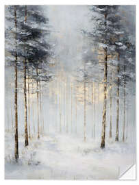 Wandsticker Stiller Winterwald