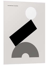 Hartschaumbild Shapes &amp; Balance I