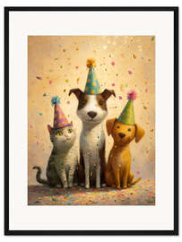 Gerahmter Kunstdruck Freunde fürs Leben