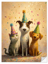 Wandsticker Freunde fürs Leben - artill