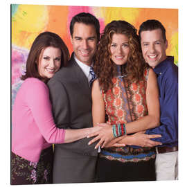 Aluminium print Will &amp; Grace I