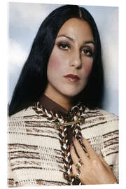 Tableau en verre acrylique Cher, 1971