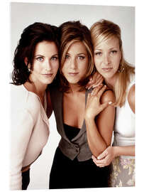 Acrylglasbild Friends - Monica, Rachel, Phoebe