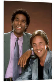 Tableau en aluminium Miami Vice - Philip Michael Thomas, Don Johnson