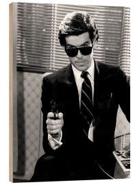 Stampa su legno Remington Steele - Pierce Brosnan