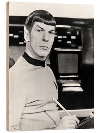 Holzbild STAR TREK, Leonard Nimoy, 1966-69