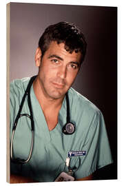 Stampa su legno ER, George Clooney