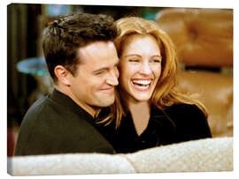 Leinwandbild Friends, Matthew Perry und Julia Roberts