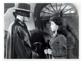 Wandbild Zorro, Guy Williams, Annette Funicello