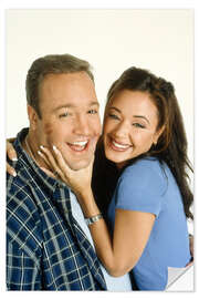 Wandsticker The King Of Queens, Kevin James, Leah Remini